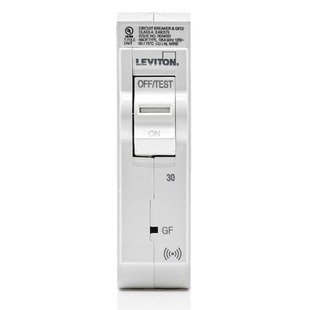 Leviton CIRCUIT BREAKERS 30A 1-POLE GFCI SMART BRKR LB130-GS